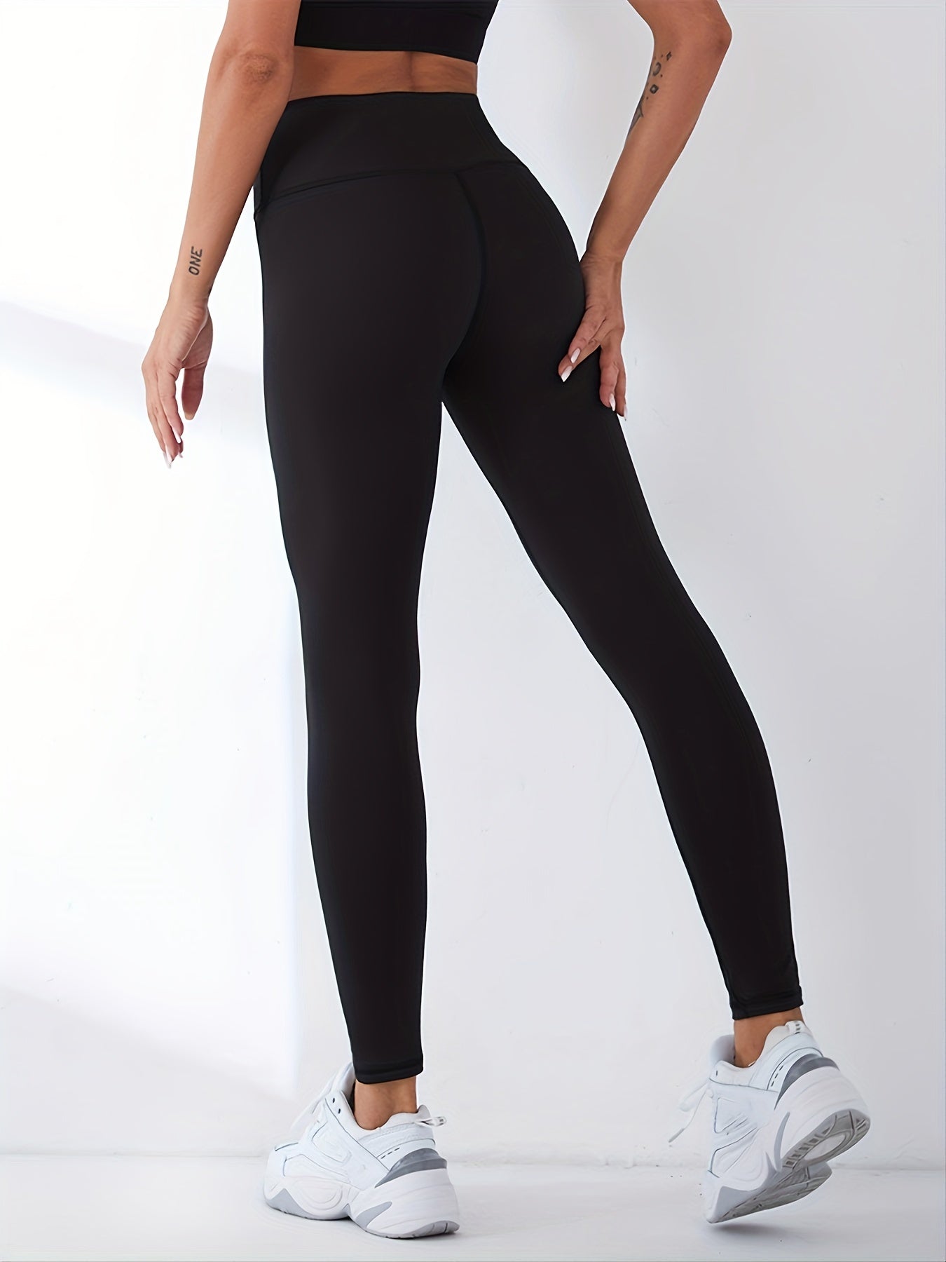 Solid Quick drying Stretch Butt Lifting Yoga Leggings Sports Tight Activewear