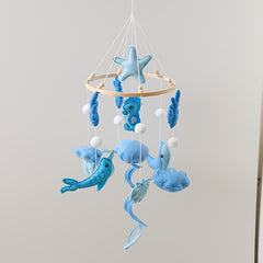 Marine Animals Baby Crib Mobile - Soothing Nursery Decor
