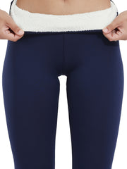 Women's High Waist Fleece Leggings Winter Warmth