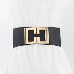 Wide Waistband Women's Elastic Belt for Dress Decoration