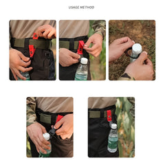 Portable Bottle Clips for Outdoor Hydration