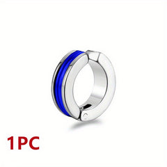 1PC Punk Titanium Steel Ear Clip Earrings