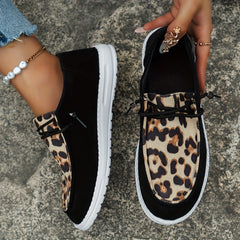 Leopard Print Lightweight Casual Shoes Non slip Travel Walking Shoes