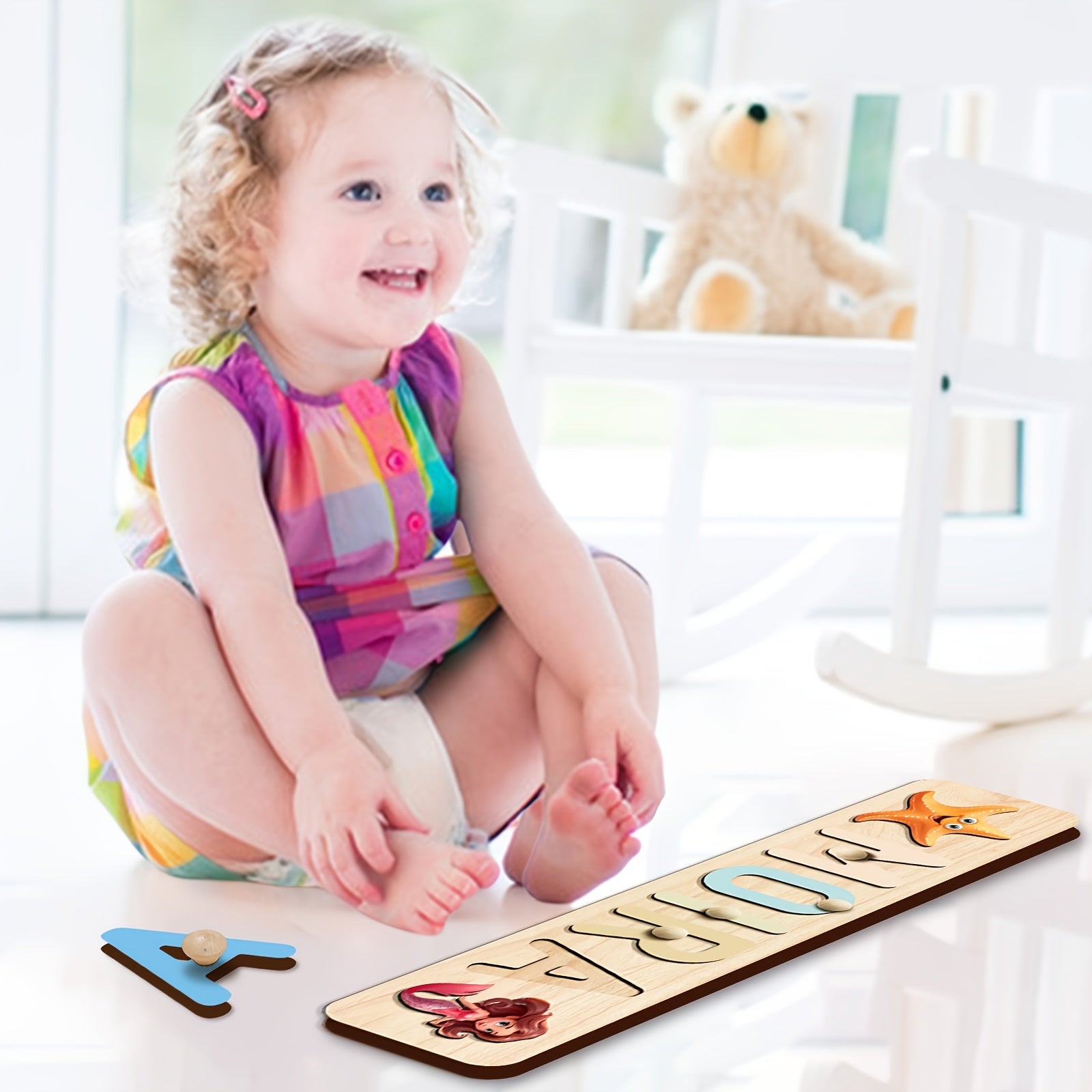 Custom 3D Name Puzzle for Kids Personalized Wooden Toy