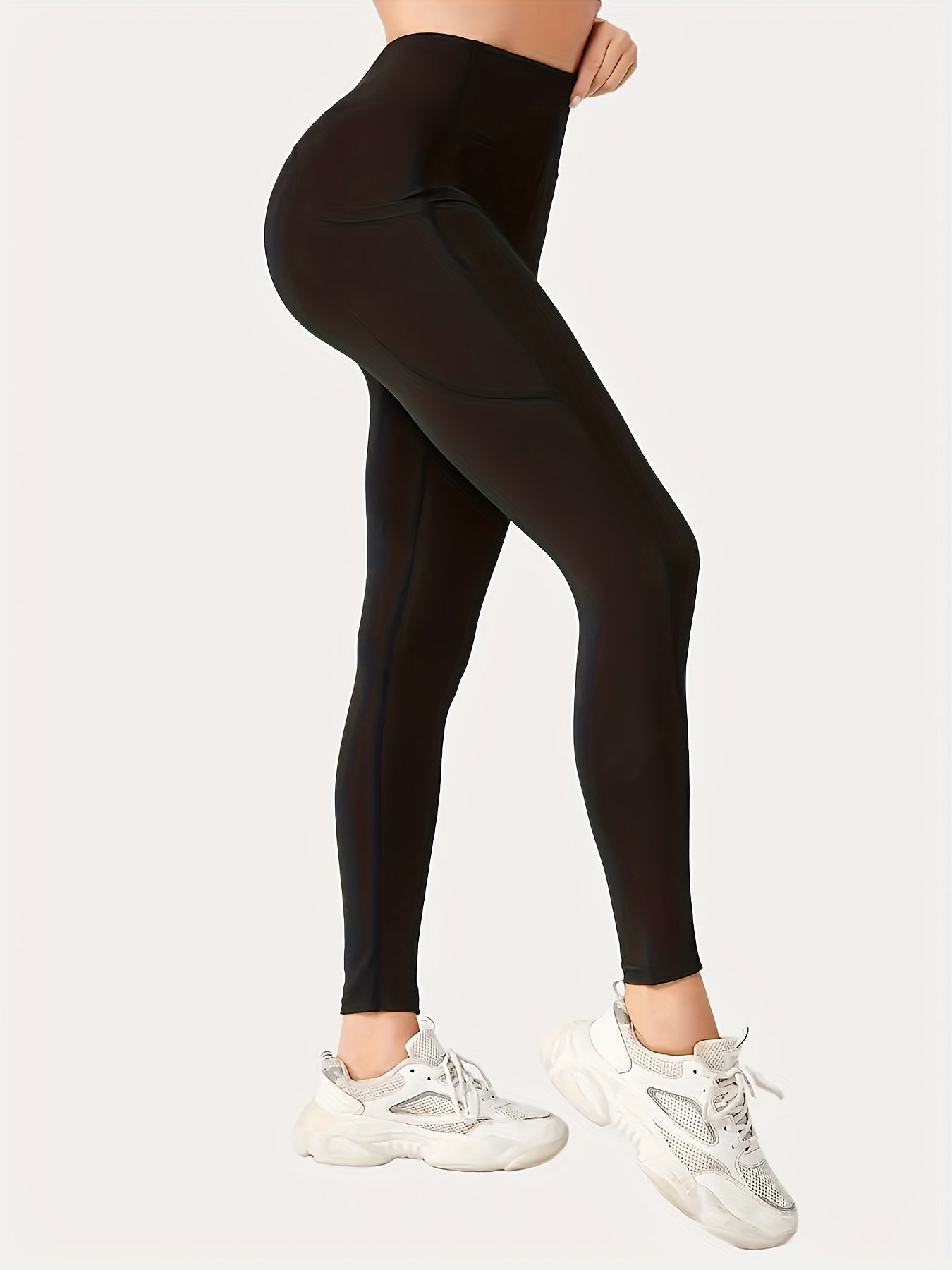 High Waist Yoga Running Tight Pants With Pocket