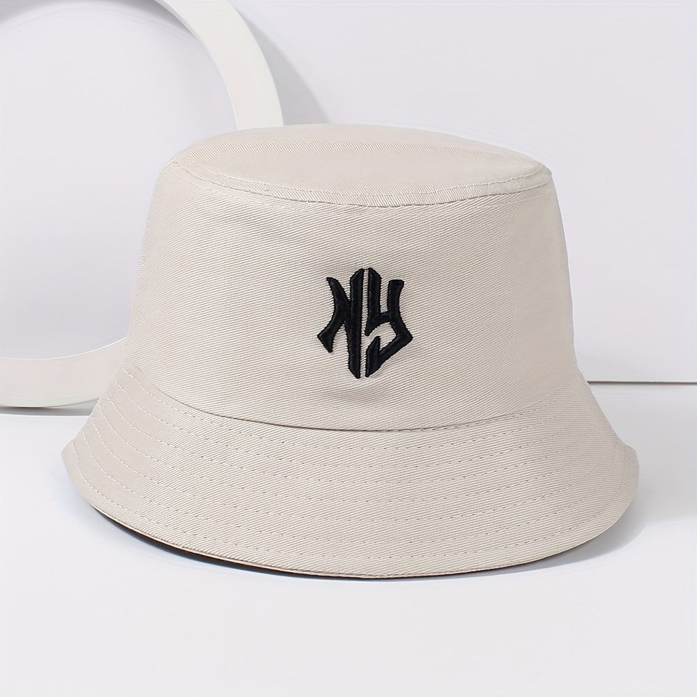 Gothic Embroidery Bucket Hat Unisex Lightweight Hip Hop Cap