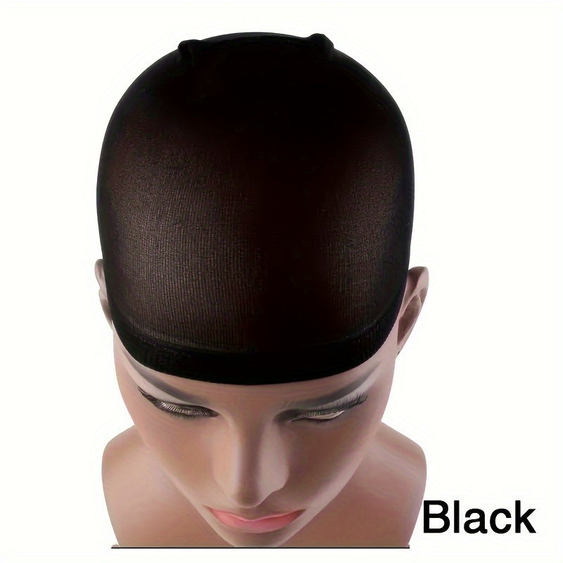 4PCS 2 PACK Stretchy Nylon Wig Caps - Invisible HD Wig Cap For Lace Front Wigs