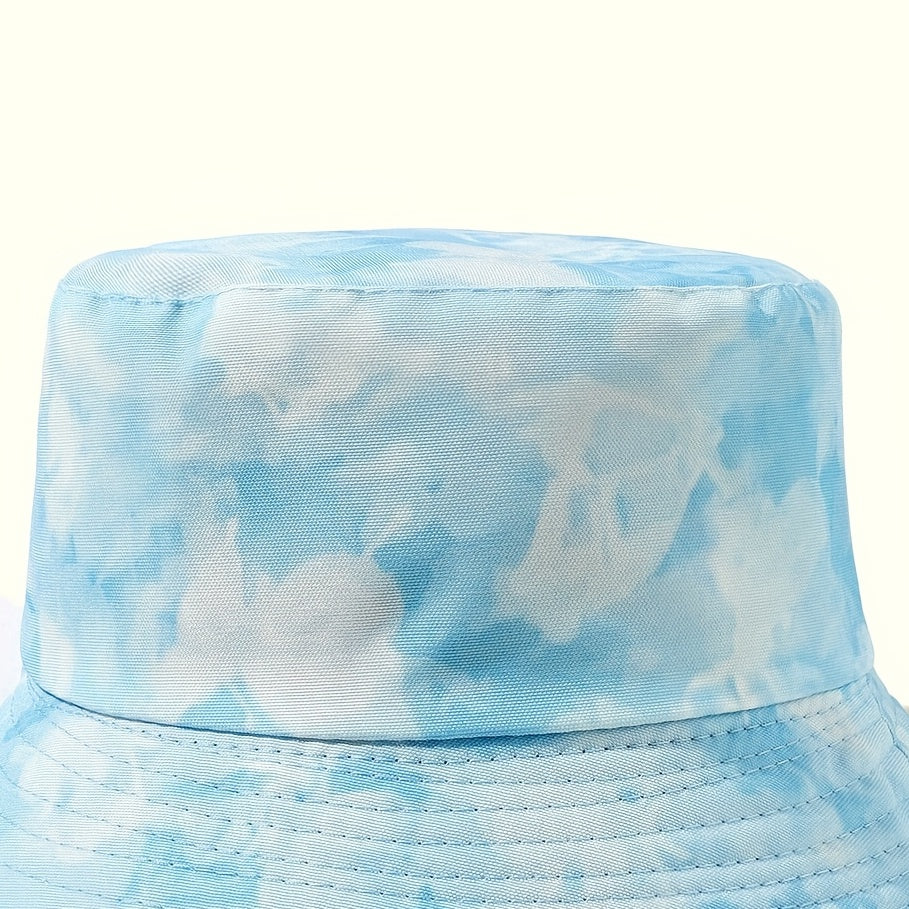 Tie Dye Bucket Hat Butterfly Reversible Fisherman Cap Sunscreen Basin Hat