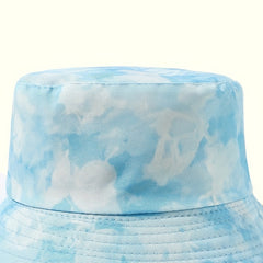 Tie Dye Bucket Hat Butterfly Reversible Fisherman Cap Sunscreen Basin Hat