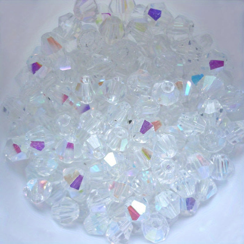 3mm Crystal Rhombus Beads Colored Glass Beads String Bracelet Necklace