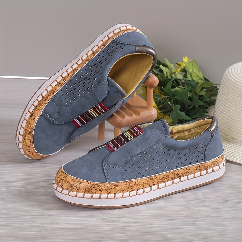 Women's Hollow Out Flat Slip On Outdoor Shoes