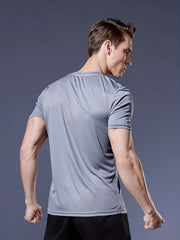 Men's Quick Dry Sport T Shirt Lightweight Top For Fitness Training