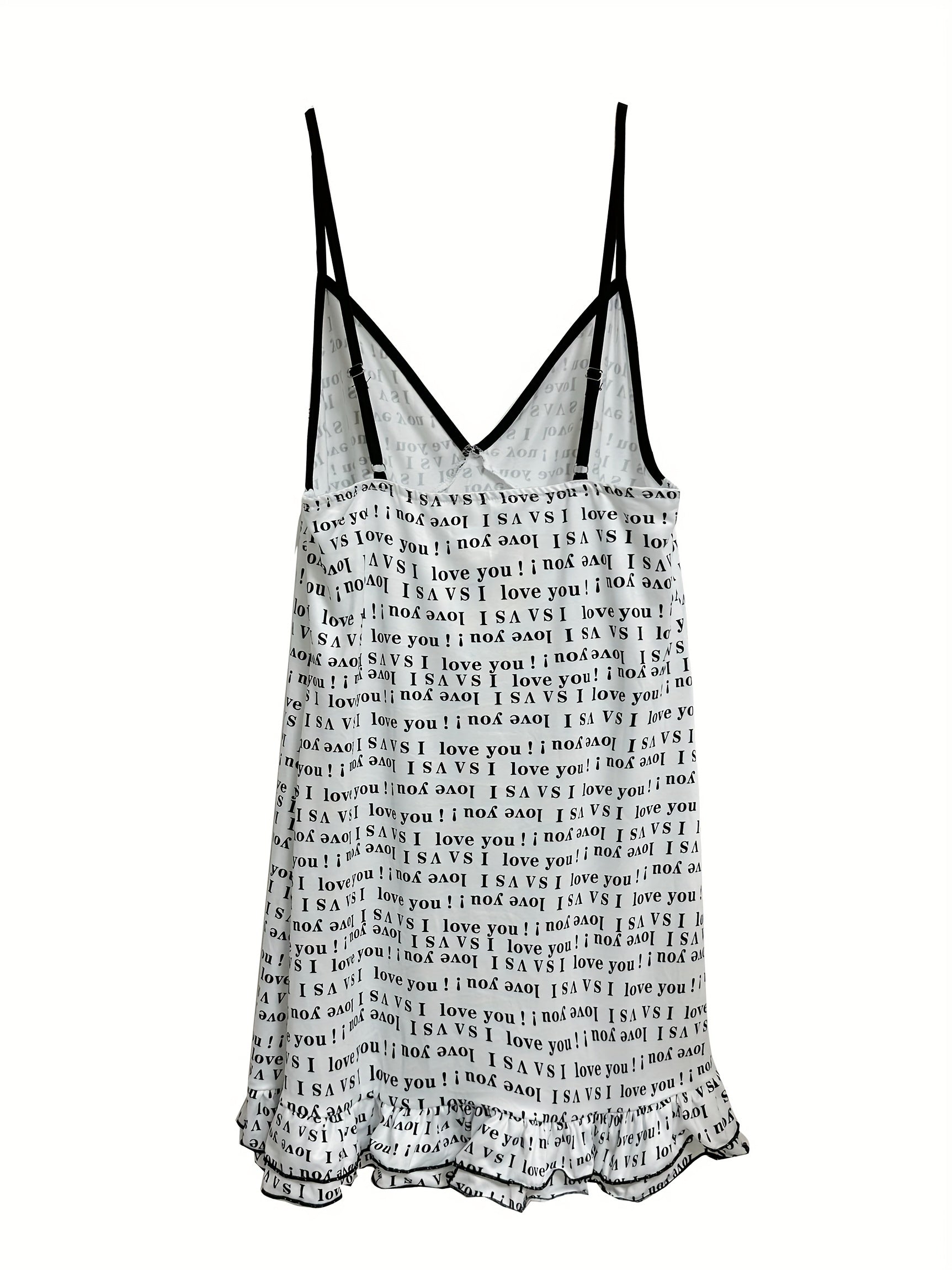 V Neck Ruffle Home Dress Women's Loungewear & Dresses