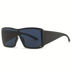Y2K Sunglasses Cyberpunk Gradient Shield Glasses UV400