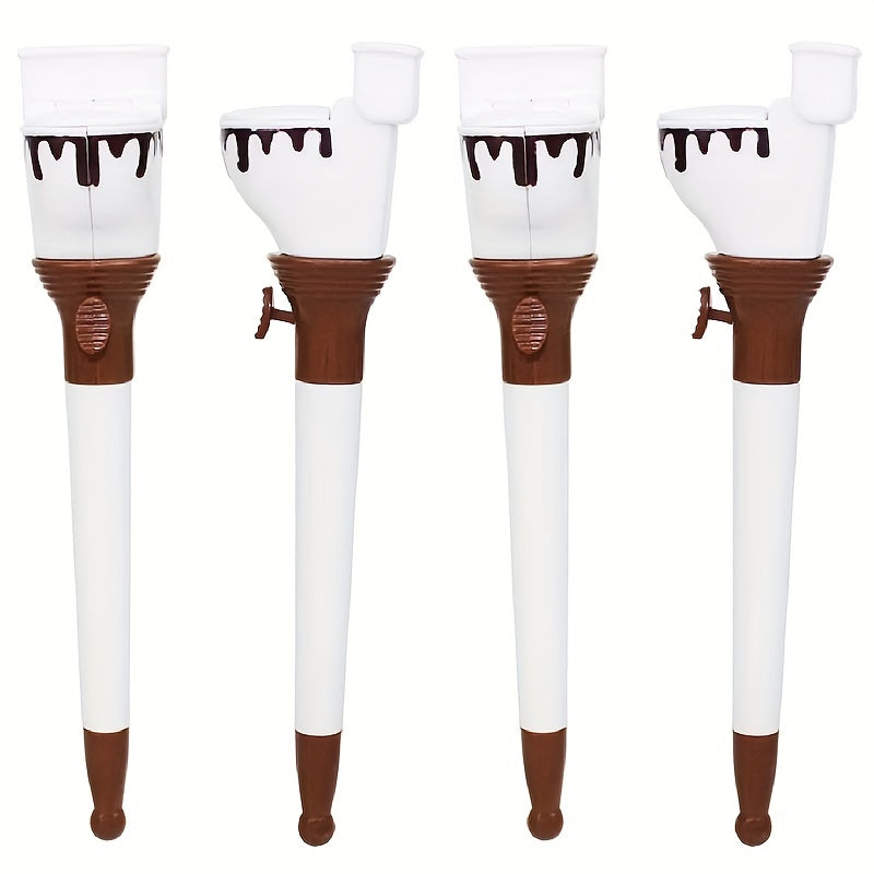 2pcs Funny Toilet Poop Ballpoint Pens for Kids