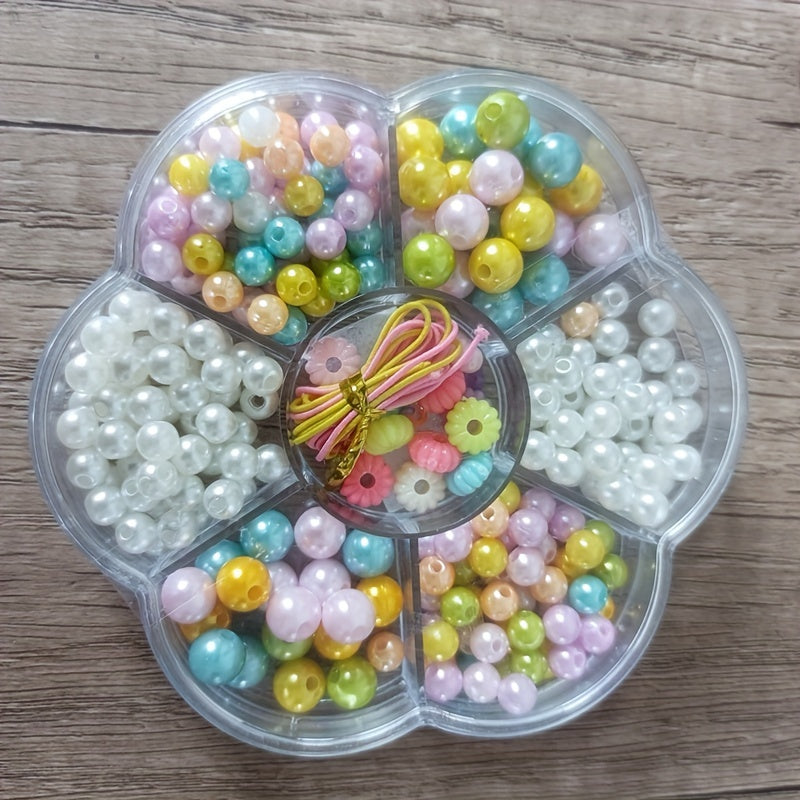 Kids Beaded Toys DIY Necklace Bracelet Plum Box Educational