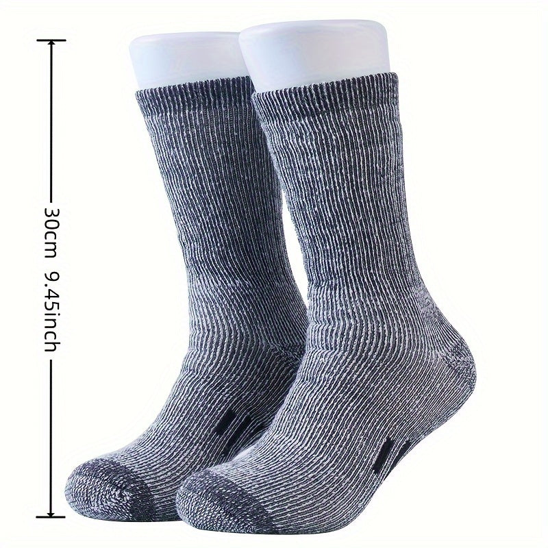 Men's Winter Wool Socks, Outdoor Sweat-Absorbing Sports Socks