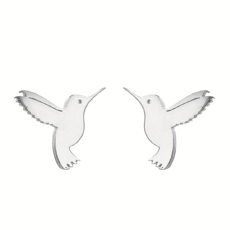 Men's Style Small Bird Earrings - 2pcs Pair Forest Earrings