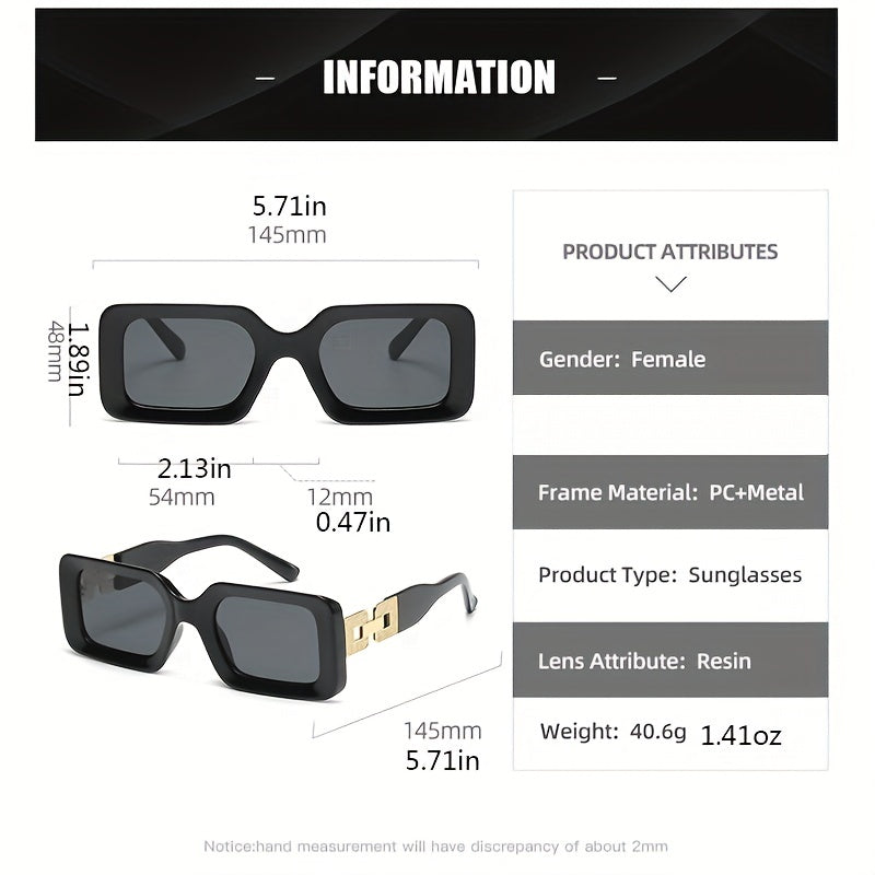 Square Sunglasses Retro UV400 Sun Shades Glasses for Driving