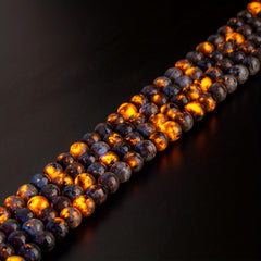 50-100pcs Yooperlite Glow Stone Beads Healing Energy Chakra UV Reactive Syenite