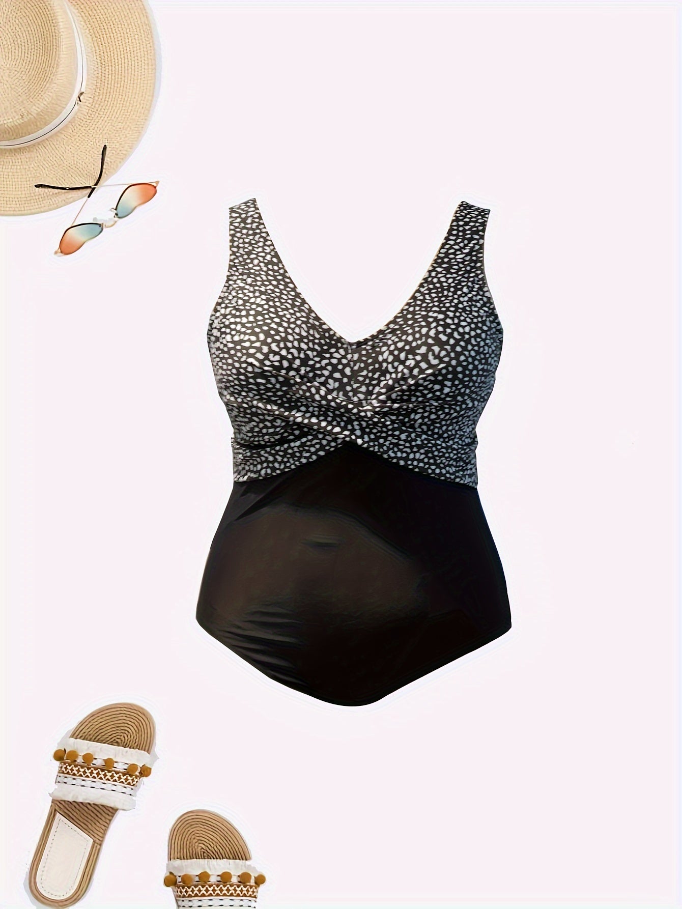  Leopard Print One Piece Swimsuit