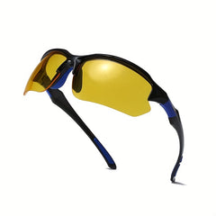 Men's Yellow Lens Night Vision Glasses for Cycling Golf Fishing Running