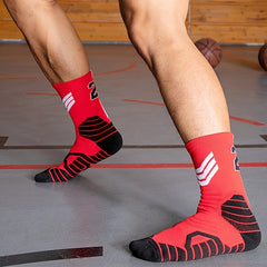 2 Pairs Teenager's Mid Crew Sport Socks Sweat-absorbing Breathable Socks