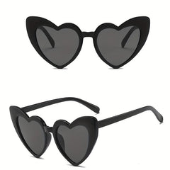 Y2K Heart Frame Sunglasses UV400 Outdoor Eyewear