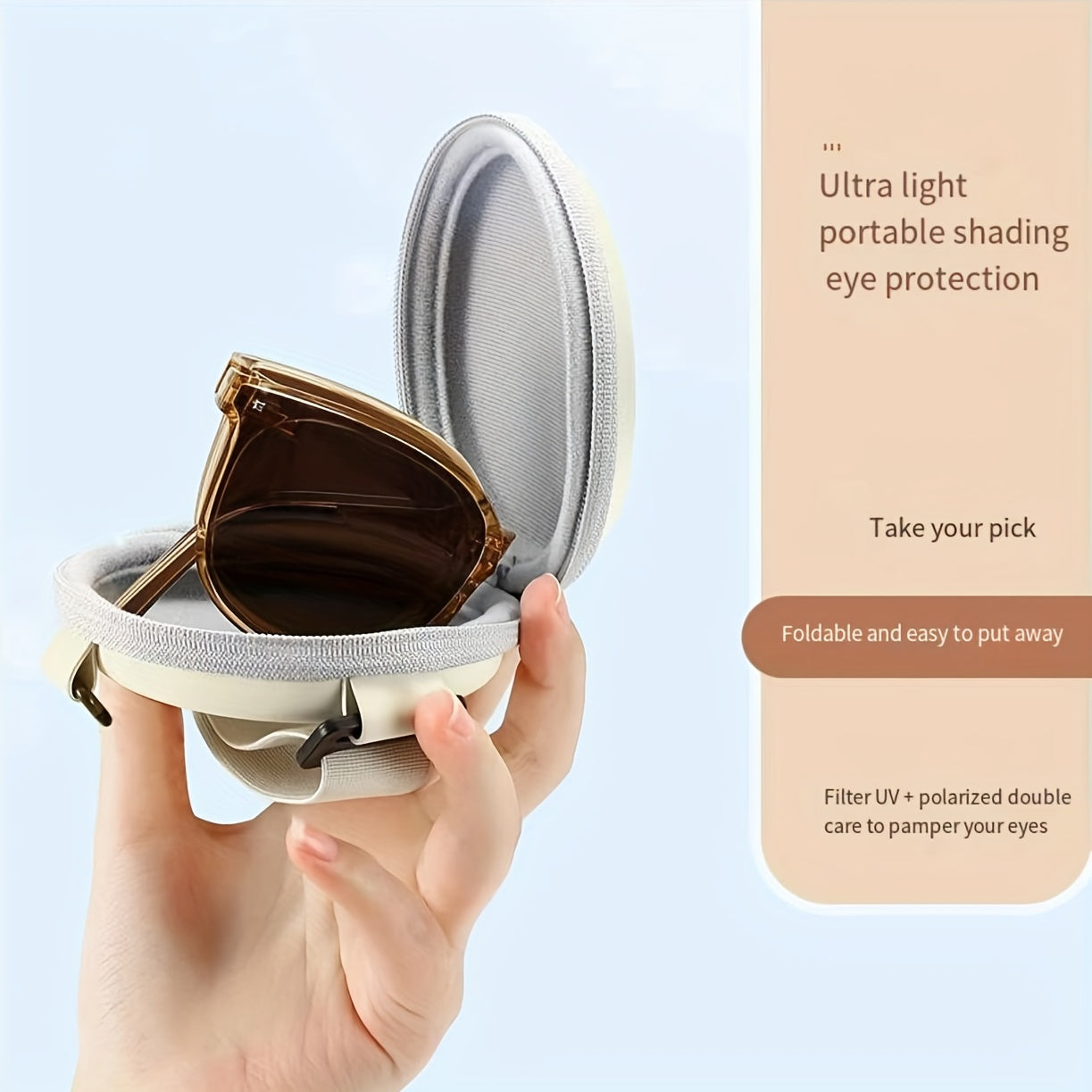 Foldable Square Sunglasses Casual Jelly Rivet Decor UV400