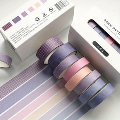8 Pack Washi Tape Set for Crafts & Journals