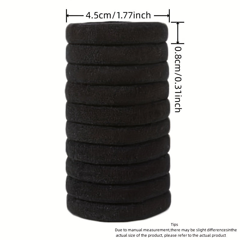 30 Seamless Thick Hair Band Elastic Hair Ties No Damage Ponytail Holder