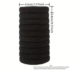 30 Seamless Thick Hair Band Elastic Hair Ties No Damage Ponytail Holder