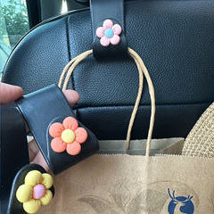 4pcs Flower Car Hook Rear Car Supplies Interior Decoration