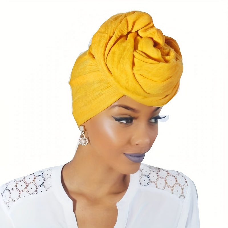 Solid Knot Turban Cap Boho Head Wrap Vintage Head Scarf