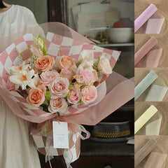 Soft Light Yarn Fresh Flower Bouquet Packaging Mesh Gauze Flower Shop Gift Pac