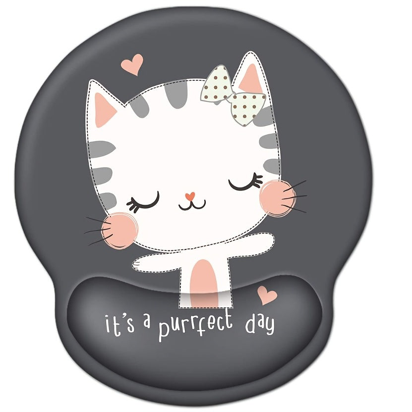 Cartoon Silicone Wristrest Mouse Pad for Desktop