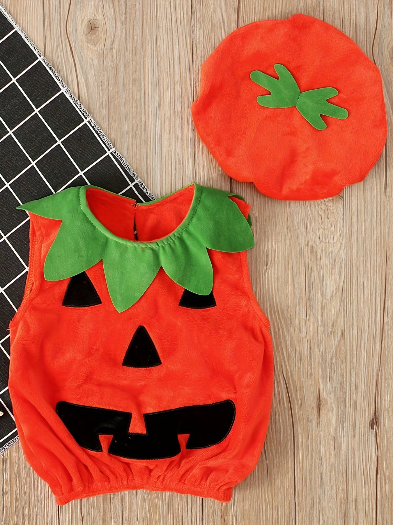 Baby Halloween Pumpkin Top Hat Set