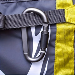 1pc D Type Mountaineering Buckle with Locksnap Nut High Aluminum Backpack Buckle