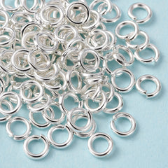 120Pcs Silvery Brass Jump Ring Jewelry Making Accessories