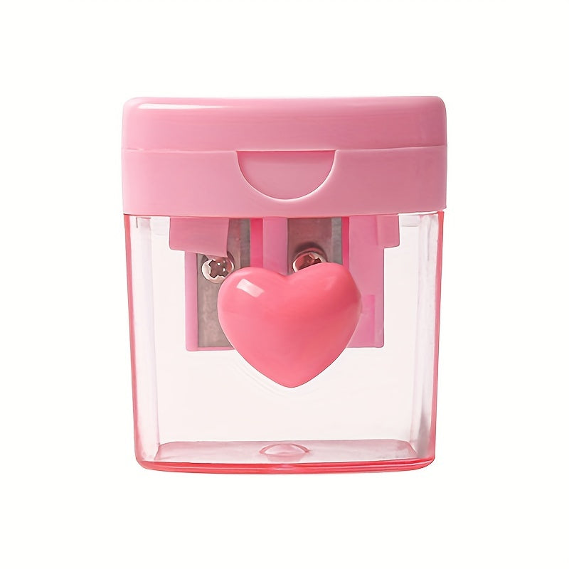 Macaron Colored Pencil Sharpener Sky Green Pink Manual Office Pencil Sharpener