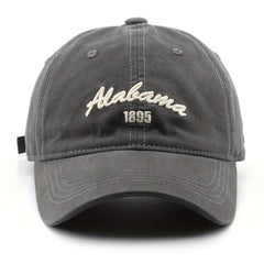 Letter Embroidery Cotton Baseball Cap Solid Hip Hop Sun Hat