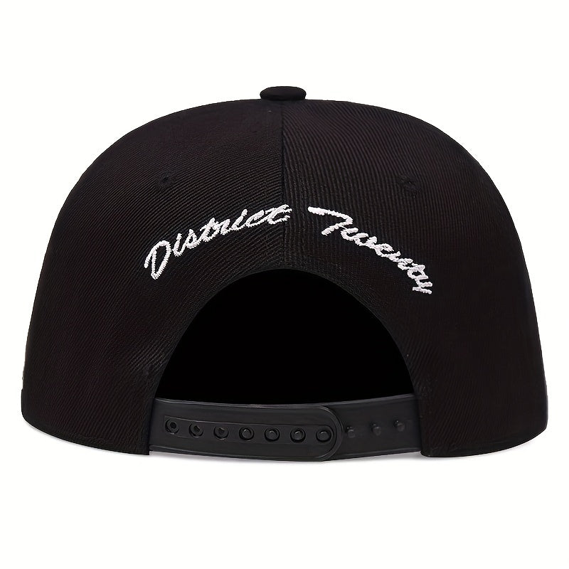 Label Patch Unisex Baseball Cap Hip Hop Block Snapback Hat Adjustable