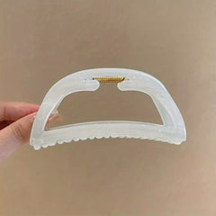 Crescent Shaped Hair Clip Shark Claw Ponytail Holder Women Girls Hair Accessory