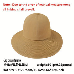 Wide Brim Visor Bucket Hat Sunscreen Lightweight Sun Hats
