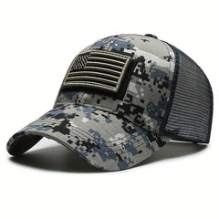 Outdoor Camouflage Embroidery Baseball Cap Fisherman Hat Sun Hat