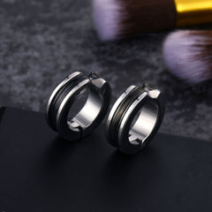 1PC Punk Titanium Steel Ear Clip Earrings