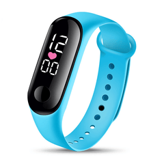 LED Kids Bracelet Watch Night Light Touch Screen Sports Electronic Watch