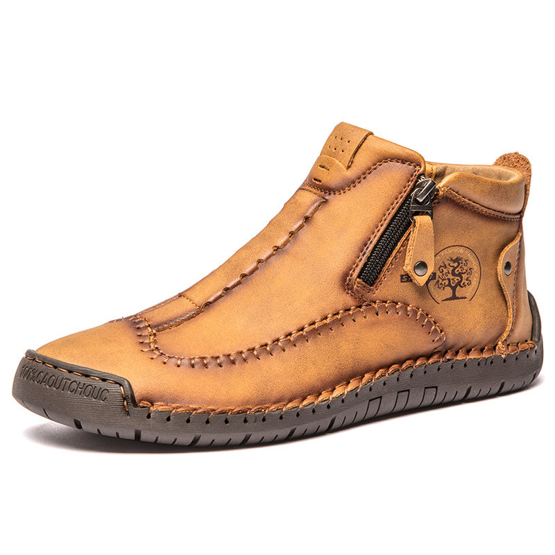 Men's Lightweight PU Zip Boots