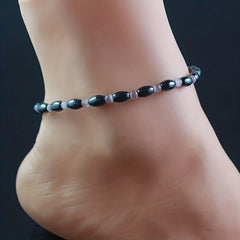 Gallstone Beaded Anklet Energy Healing Bracelet