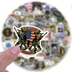 100pcs Army Stickers Military Stickers Water Bottles Laptops Cars